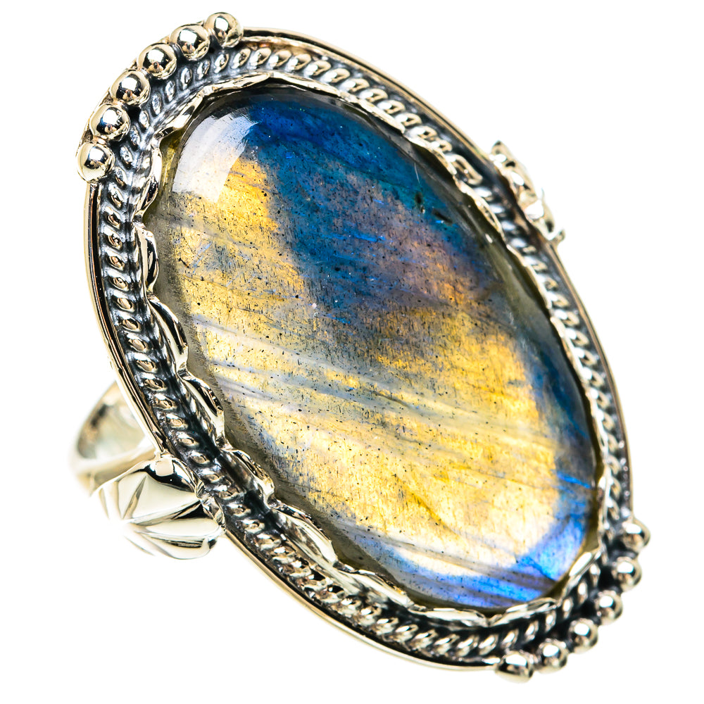 Labradorite Rings handcrafted by Anasilvercos - RING82423