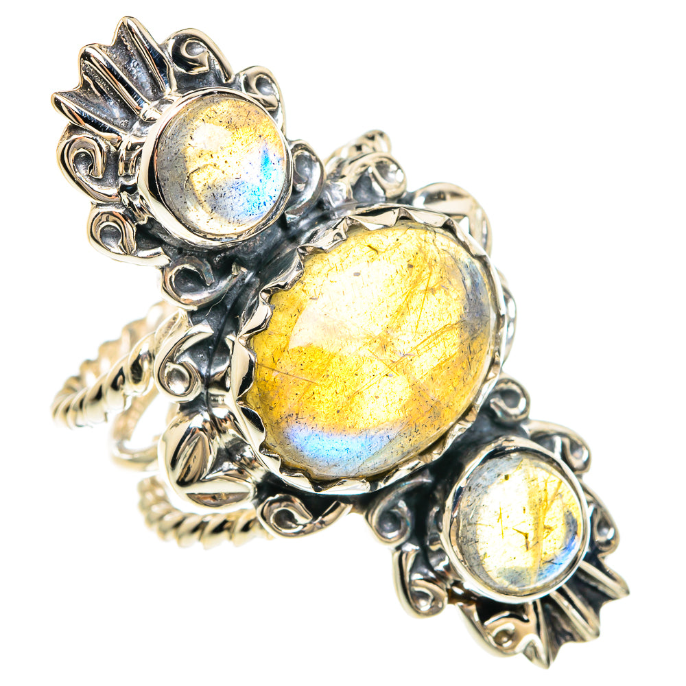 Labradorite Rings handcrafted by Anasilvercos - RING82424