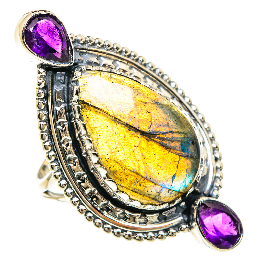 Labradorite Rings handcrafted by Anasilvercos - RING82425