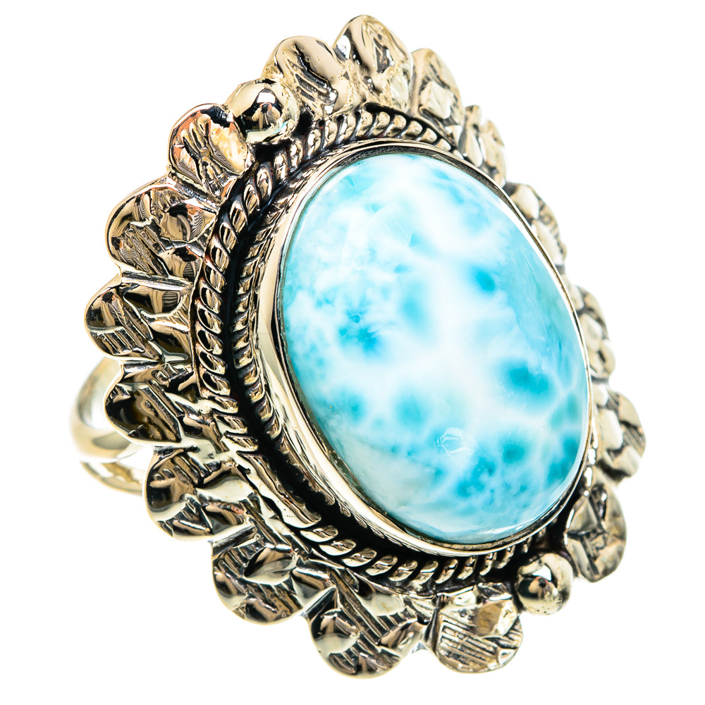 Larimar Rings handcrafted by Anasilvercos - RING82430