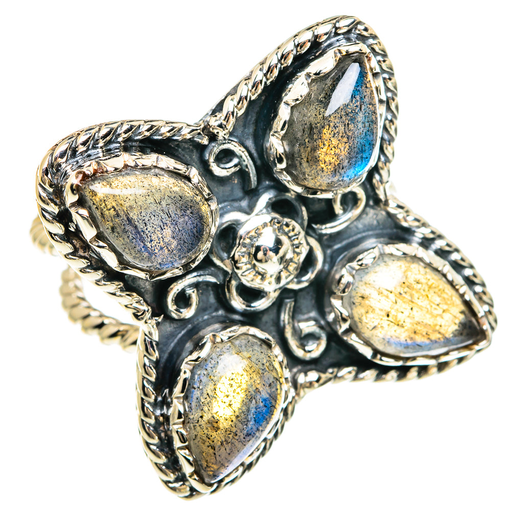 Labradorite Rings handcrafted by Anasilvercos - RING82436