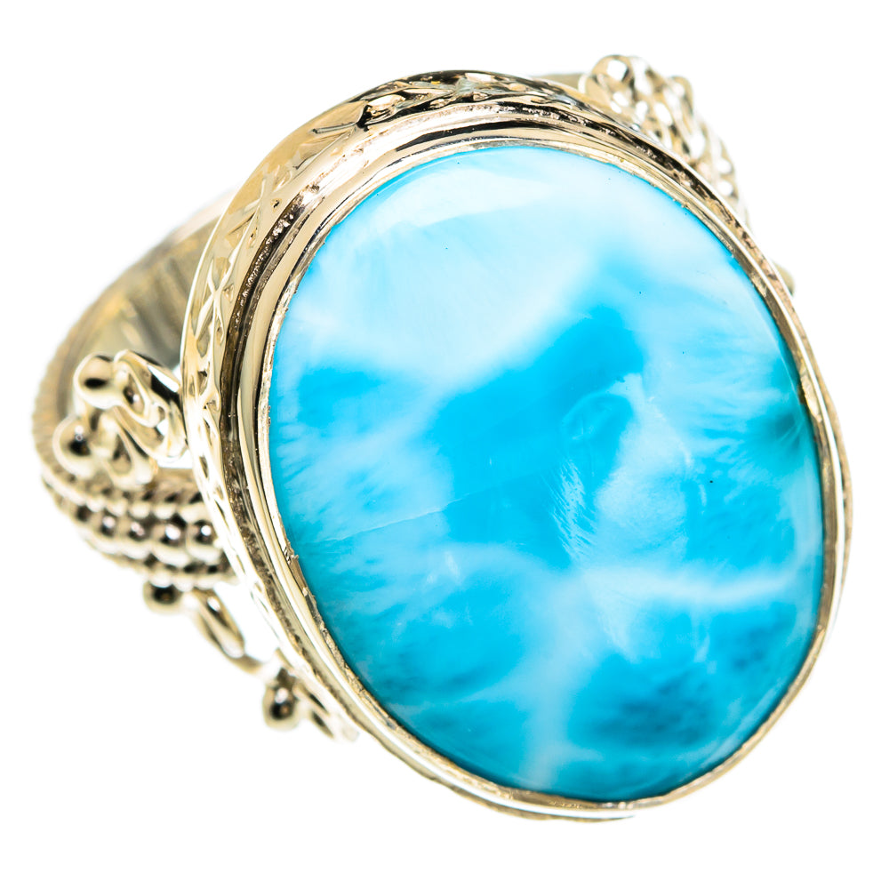 Larimar Rings handcrafted by Anasilvercos - RING82442