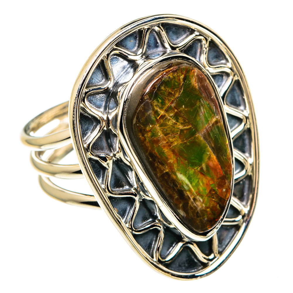 Ammolite Rings handcrafted by Anasilvercos - RING82452