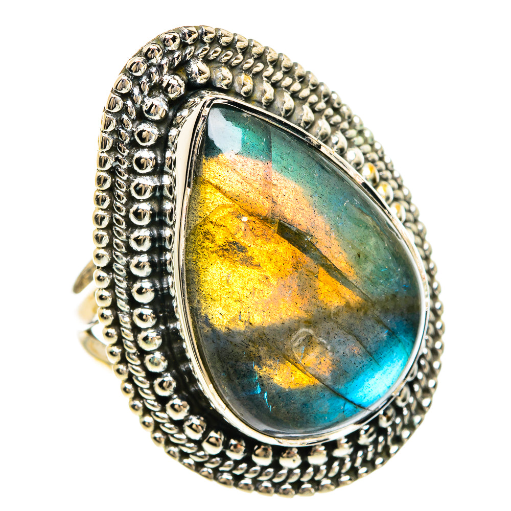 Labradorite Rings handcrafted by Anasilvercos - RING82456
