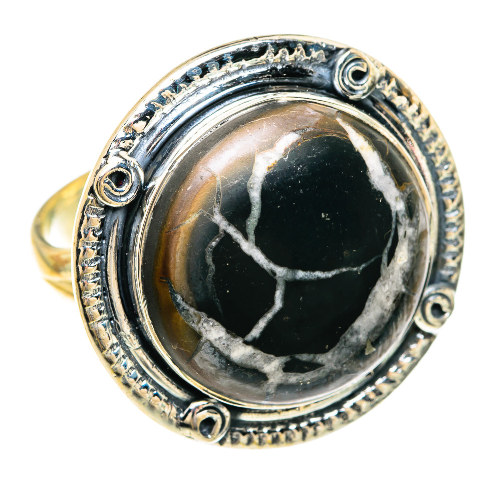 Septarian Geode Rings handcrafted by Anasilvercos - RING82478