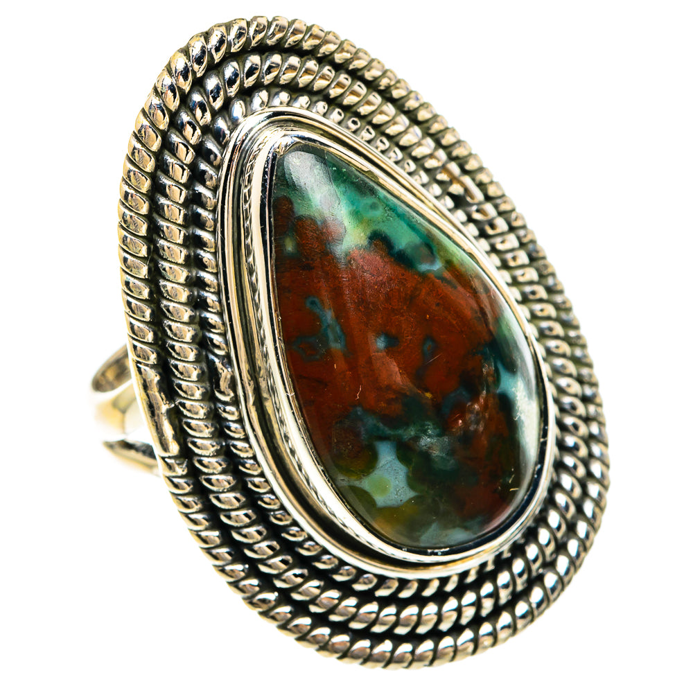 Ocean Jasper Rings handcrafted by Anasilvercos - RING82494