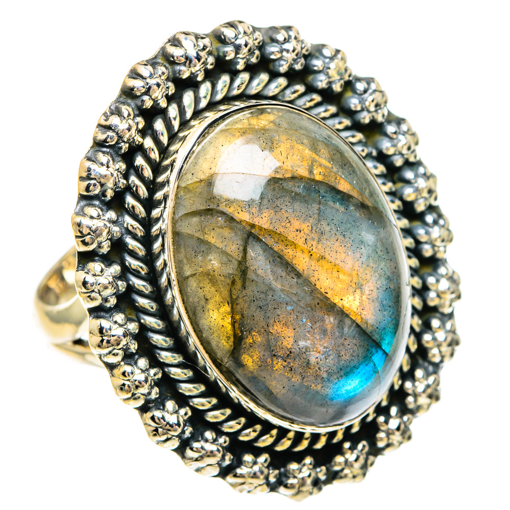 Labradorite Rings handcrafted by Anasilvercos - RING82500
