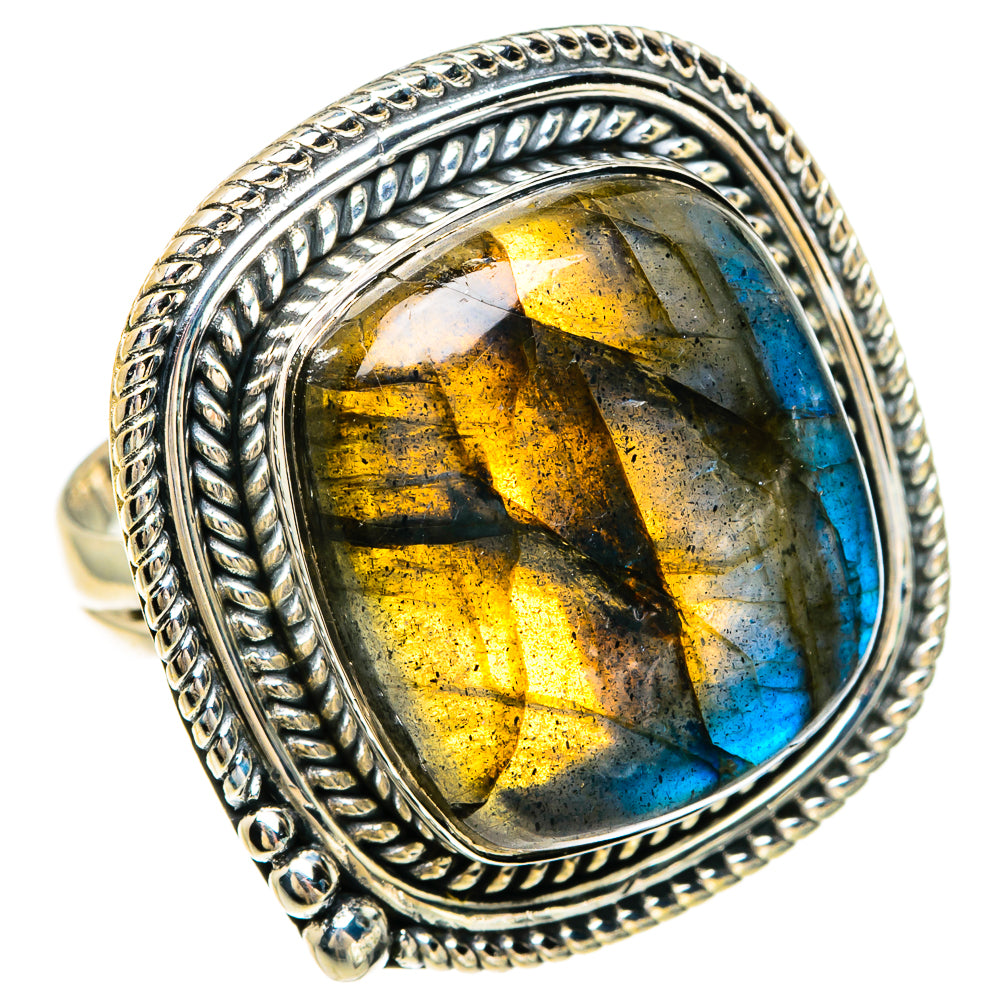 Labradorite Rings handcrafted by Anasilvercos - RING82503