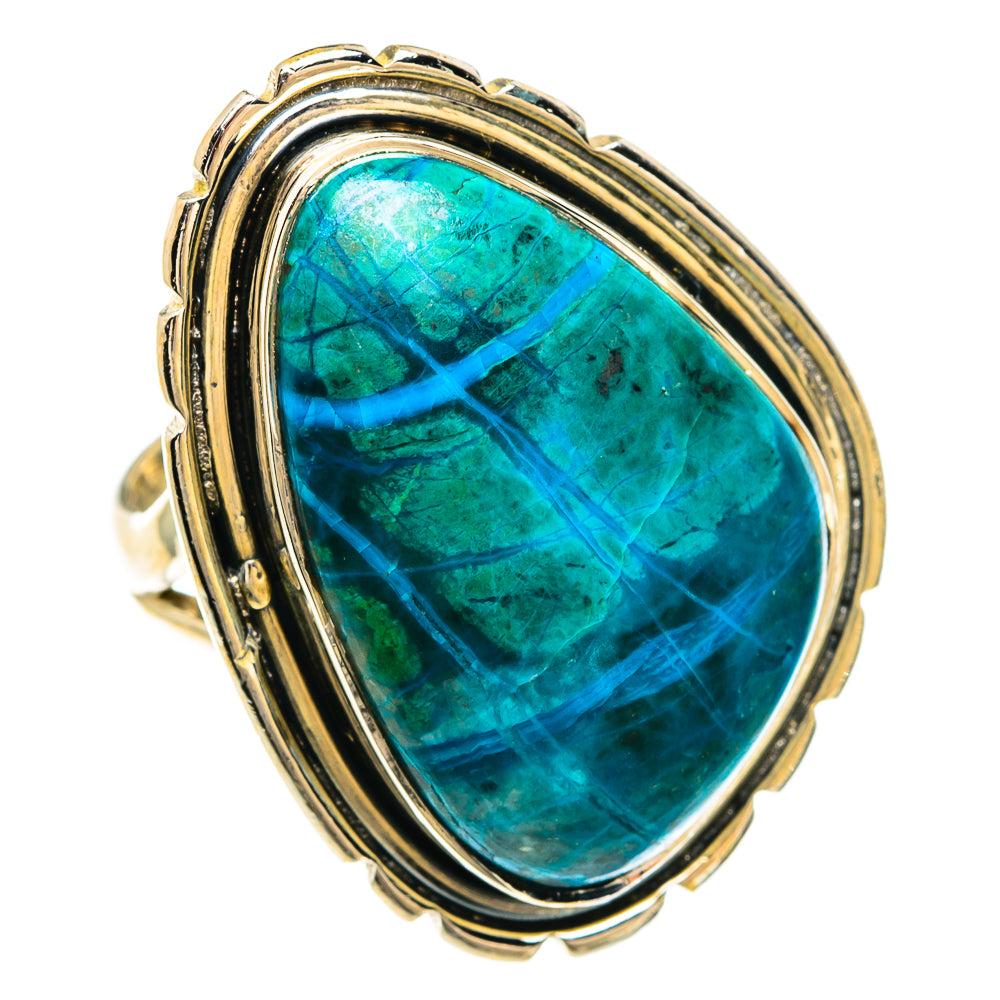 Chrysocolla Rings handcrafted by Anasilvercos - RING82508