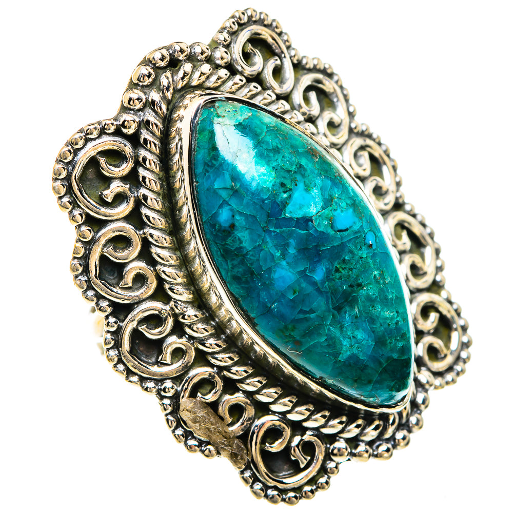 Chrysocolla Rings handcrafted by Anasilvercos - RING82509