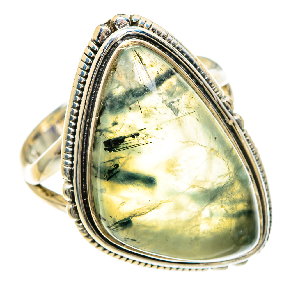 Prehnite Rings handcrafted by Anasilvercos - RING82516