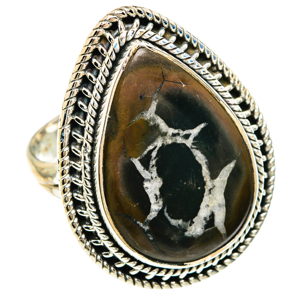 Septarian Geode Rings handcrafted by Anasilvercos - RING82522 - Photo 2