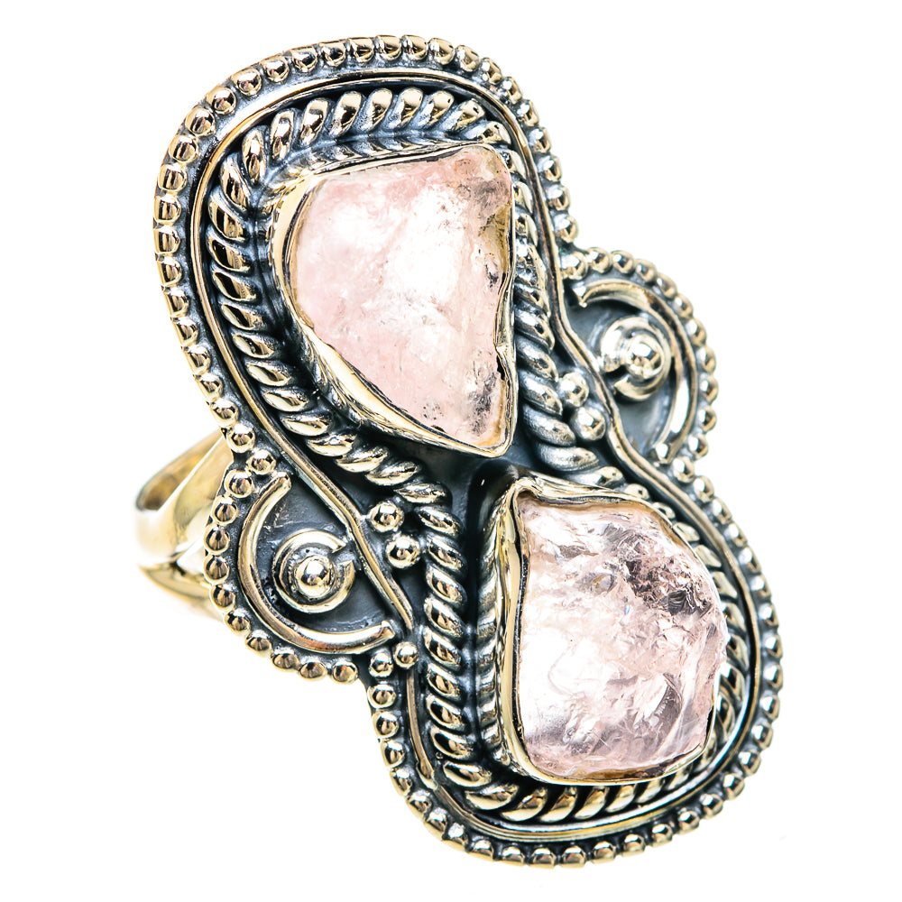 Rose Quartz Rings handcrafted by Anasilvercos - RING82523
