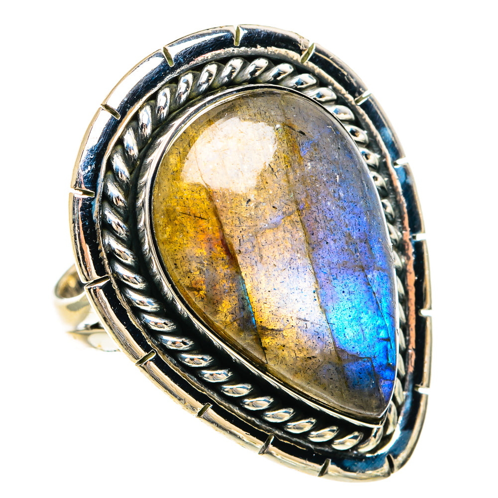 Labradorite Rings handcrafted by Anasilvercos - RING82533