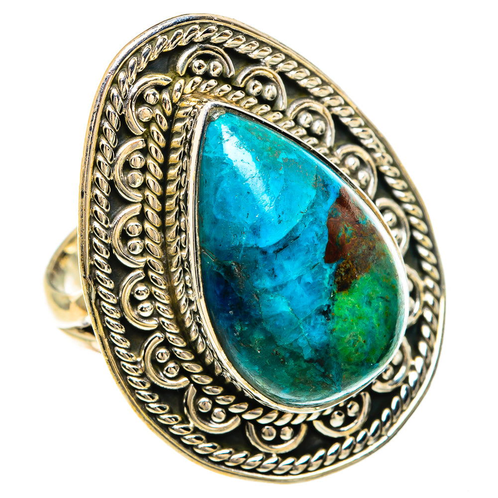 Chrysocolla Rings handcrafted by Anasilvercos - RING82534
