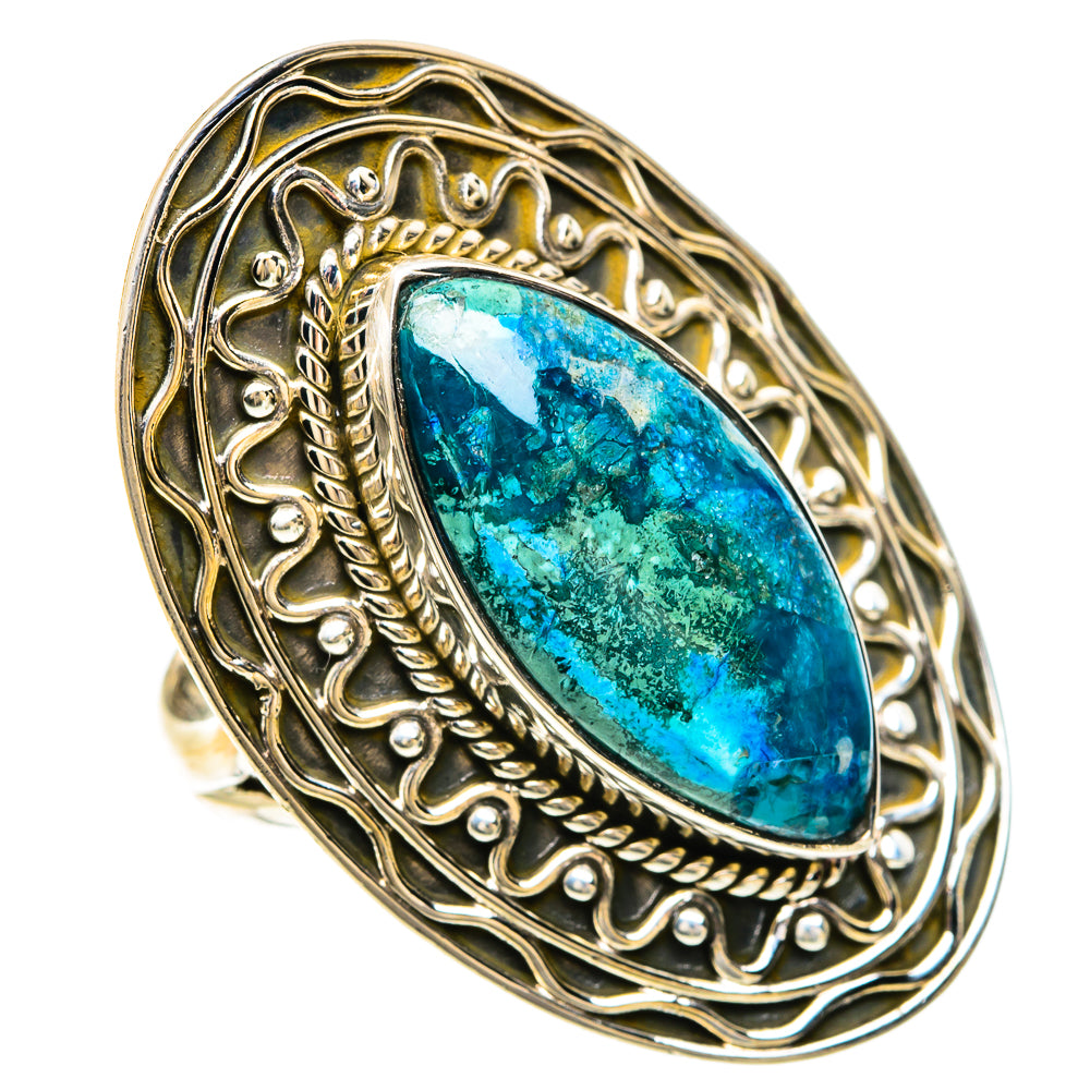 Chrysocolla Rings handcrafted by Anasilvercos - RING82536