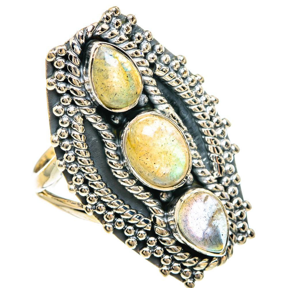 Labradorite Rings handcrafted by Anasilvercos - RING82543