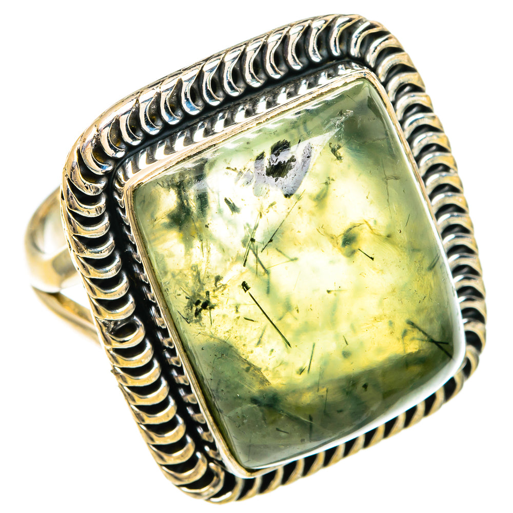 Prehnite Rings handcrafted by Anasilvercos - RING82544