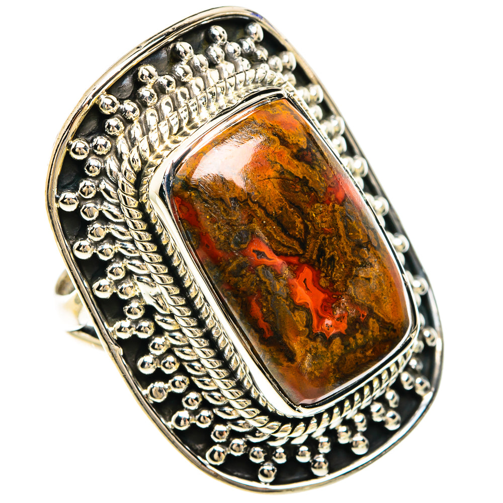 Moroccan Agate Rings handcrafted by Anasilvercos - RING82548