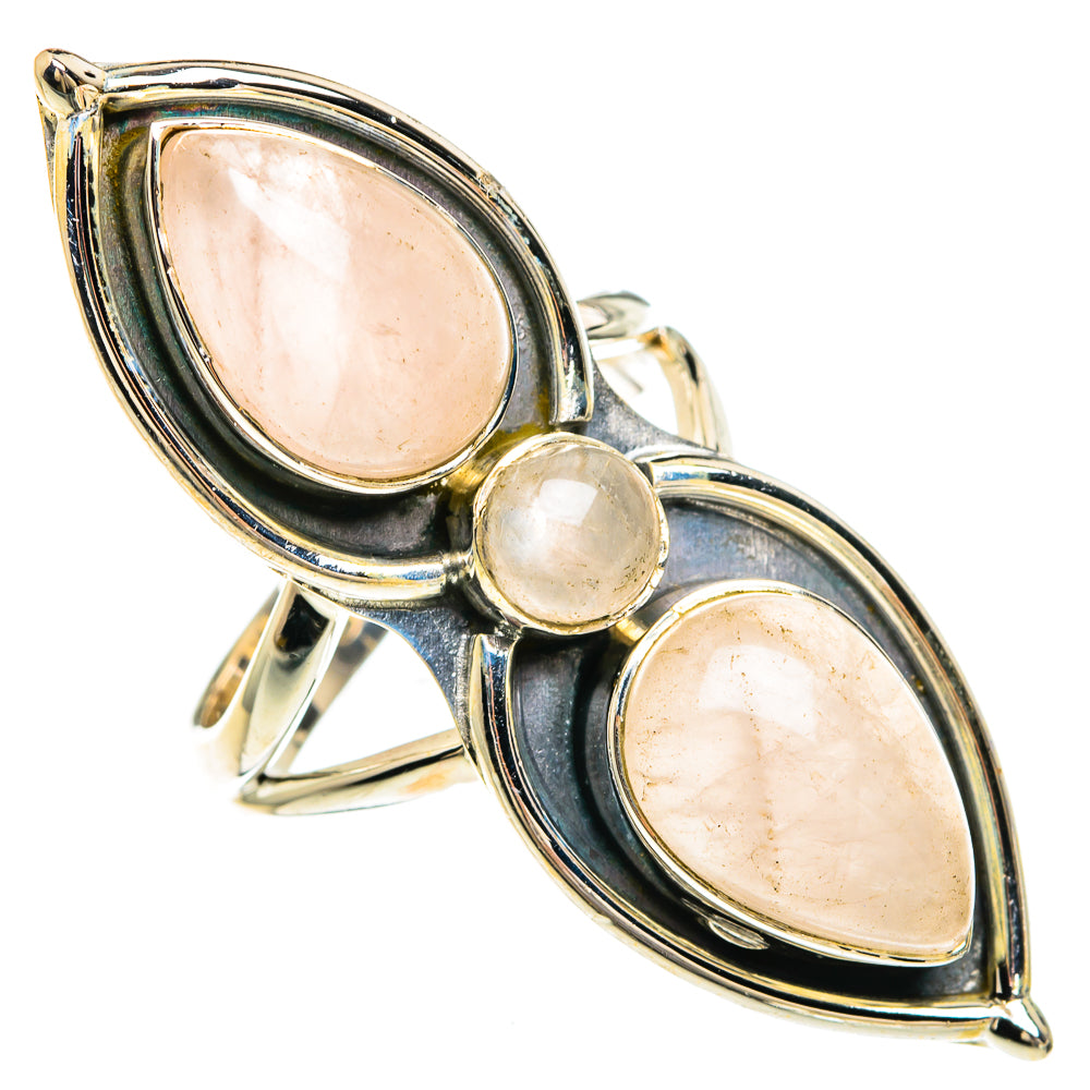 Rose Quartz Rings handcrafted by Anasilvercos - RING82552