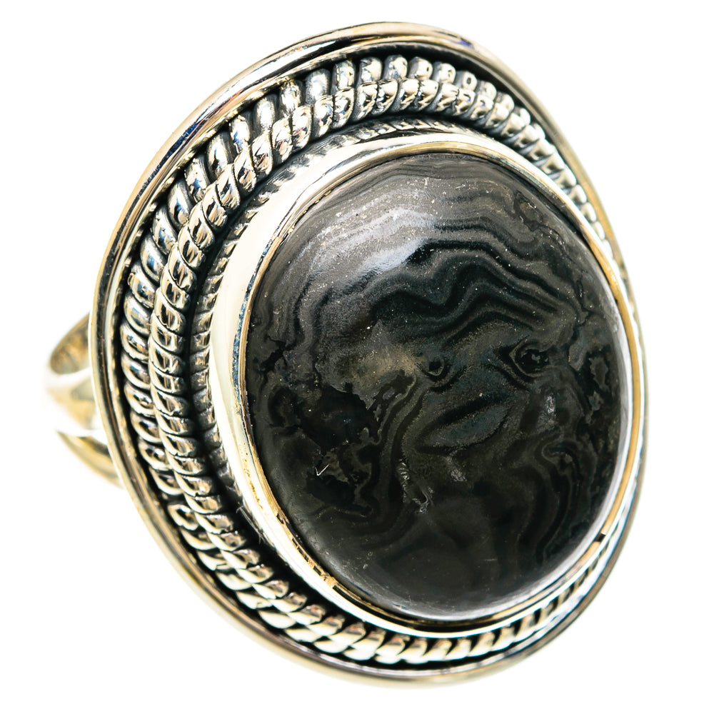 Psilomelane Rings handcrafted by Anasilvercos - RING82557 - Photo 2