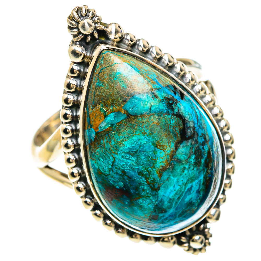 Chrysocolla Rings handcrafted by Anasilvercos - RING82571