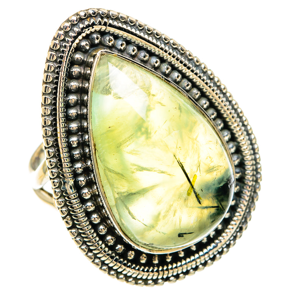 Prehnite Rings handcrafted by Anasilvercos - RING82575