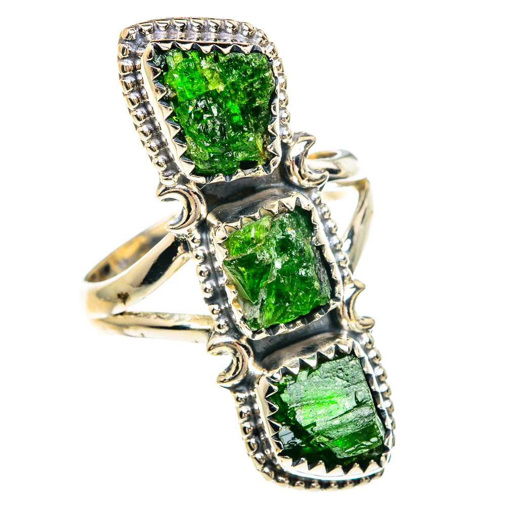 Chrome Diopside Rings handcrafted by Anasilvercos - RING82578
