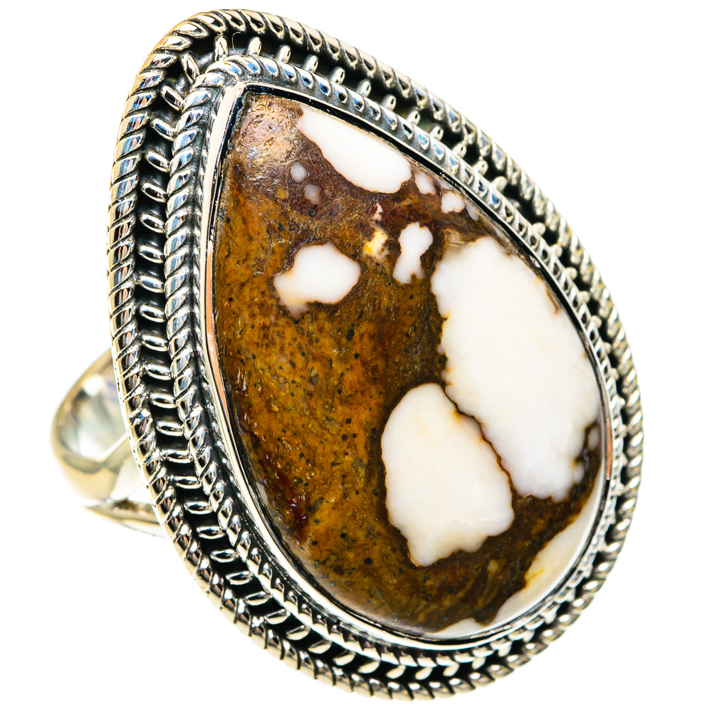 Peanut Wood Jasper Rings handcrafted by Anasilvercos - RING82583