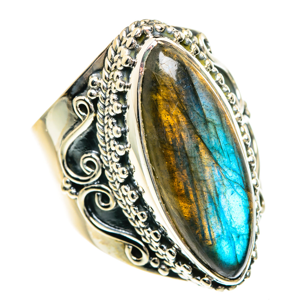 Labradorite Rings handcrafted by Anasilvercos - RING82606