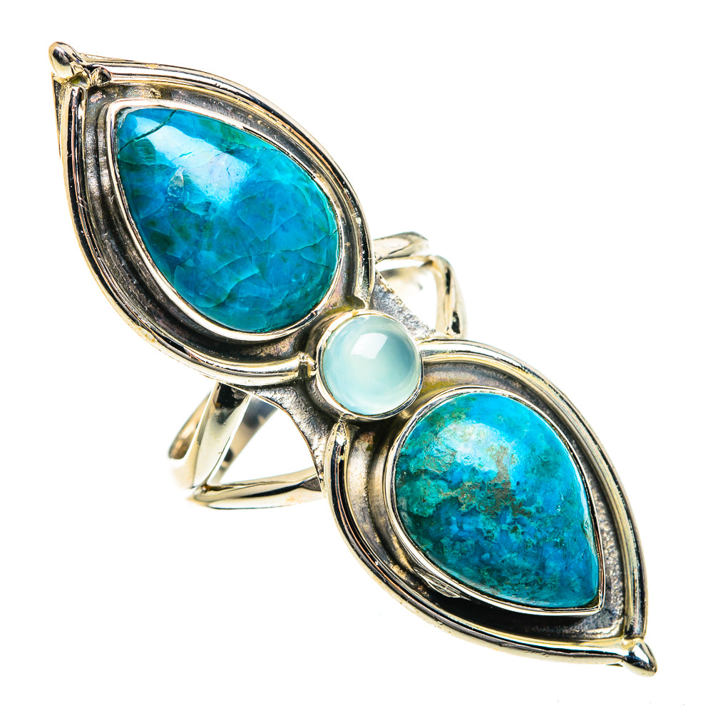 Chrysocolla Rings handcrafted by Anasilvercos - RING82608