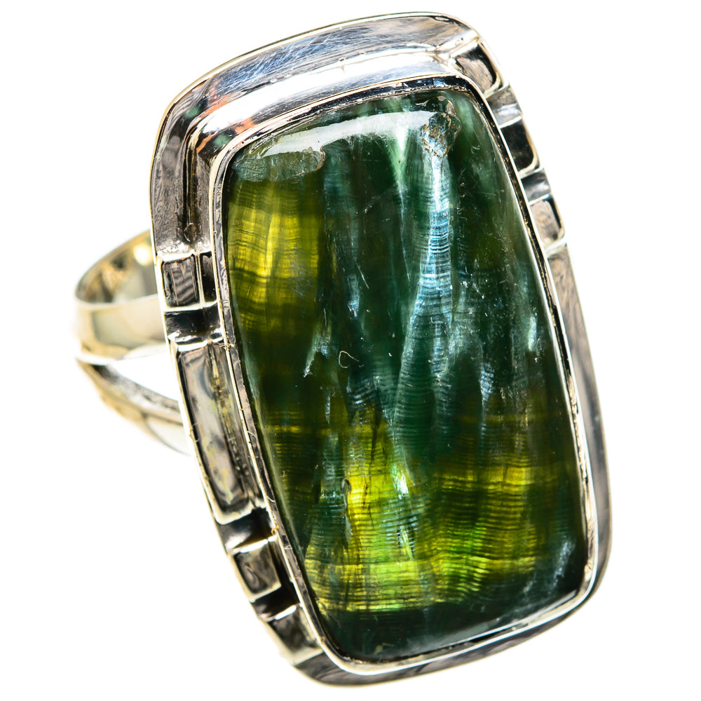 Seraphinite Rings handcrafted by Anasilvercos - RING82613