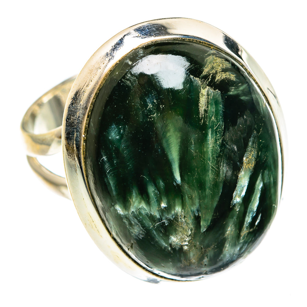 Seraphinite Rings handcrafted by Anasilvercos - RING82616