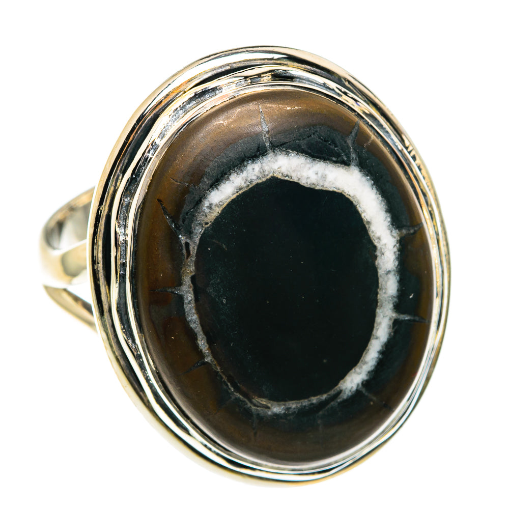 Septarian Geode Rings handcrafted by Anasilvercos - RING82617
