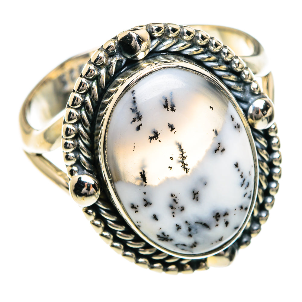 Dendritic Opal Rings handcrafted by Anasilvercos - RING82628