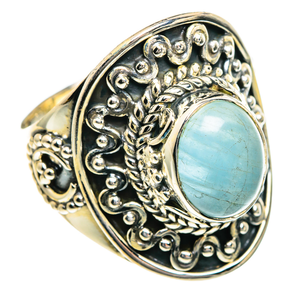 Aquamarine Rings handcrafted by Anasilvercos - RING82641