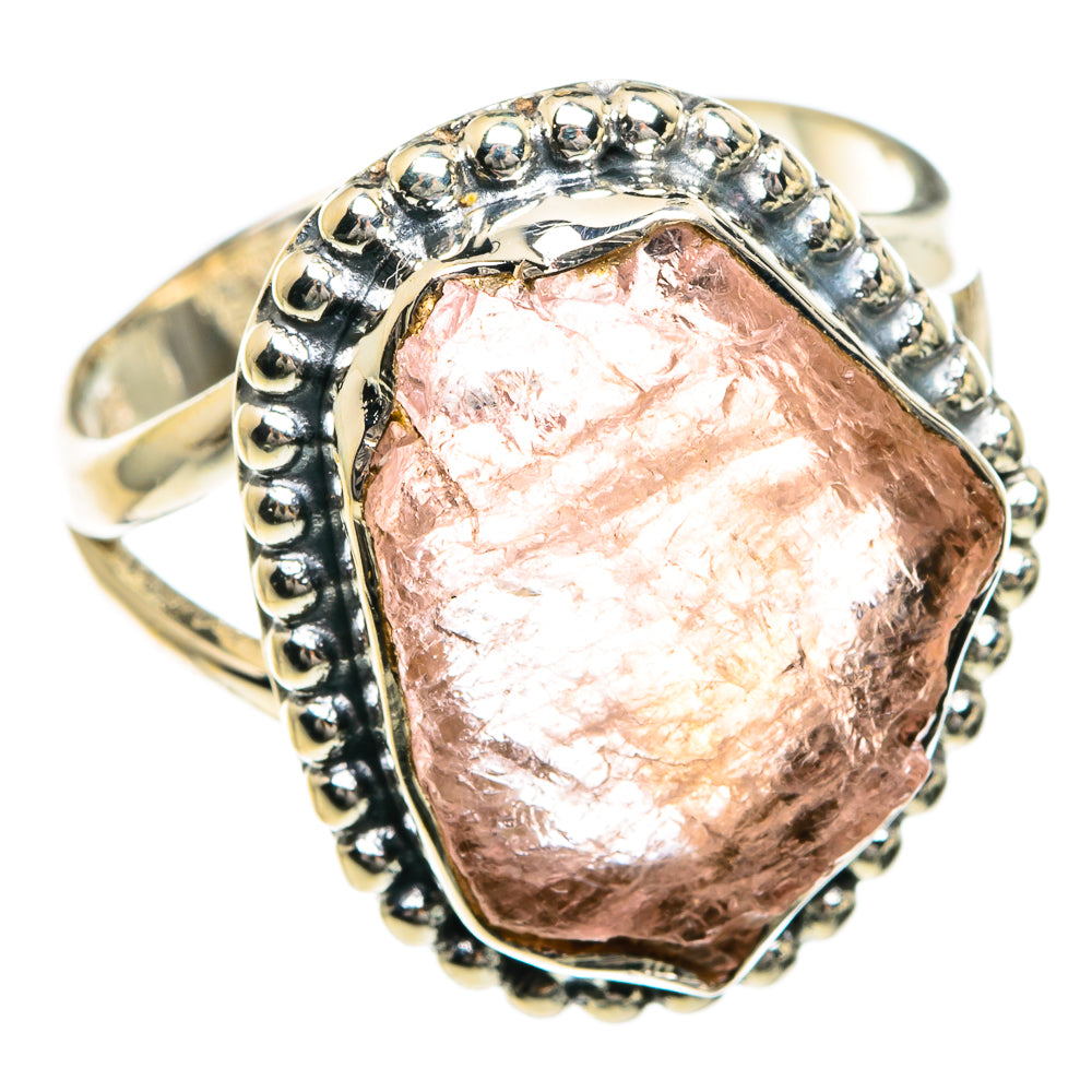 Rose Quartz Rings handcrafted by Anasilvercos - RING82652
