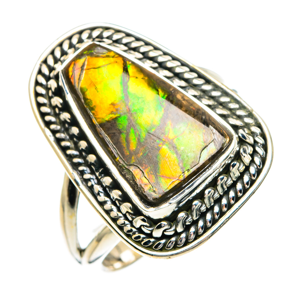 Ammolite Rings handcrafted by Anasilvercos - RING82664