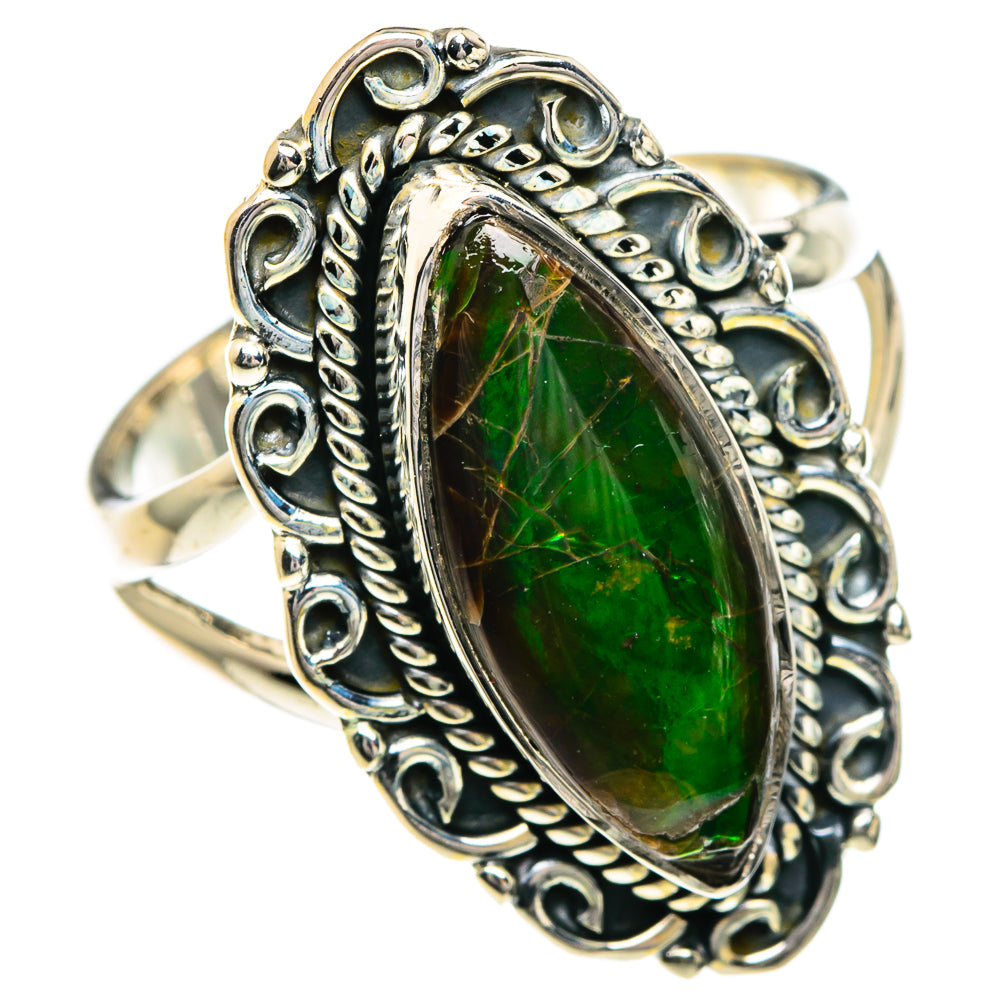 Ammolite Rings handcrafted by Anasilvercos - RING82678