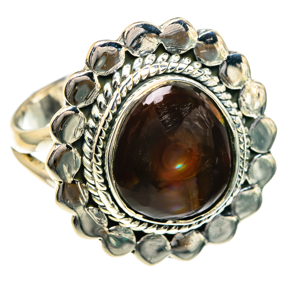 Mexican Fire Agate Rings handcrafted by Anasilvercos - RING82680