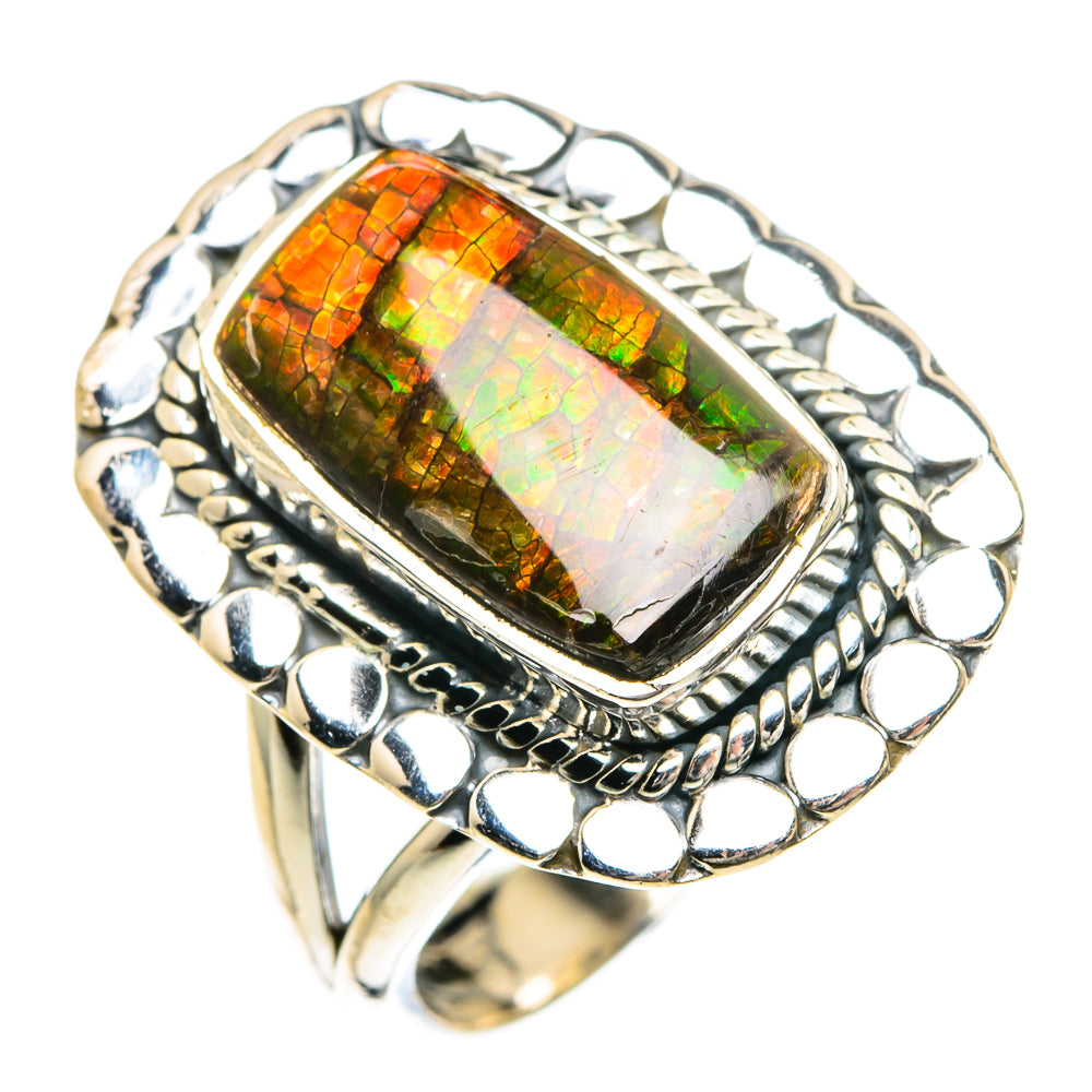 Ammolite Rings handcrafted by Anasilvercos - RING82695