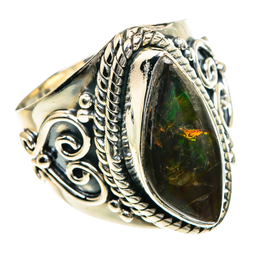Ammolite Rings handcrafted by Anasilvercos - RING82696