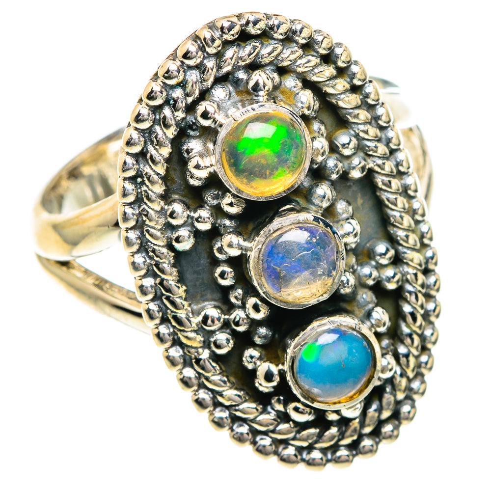 Ethiopian Opal Rings handcrafted by Anasilvercos - RING82697