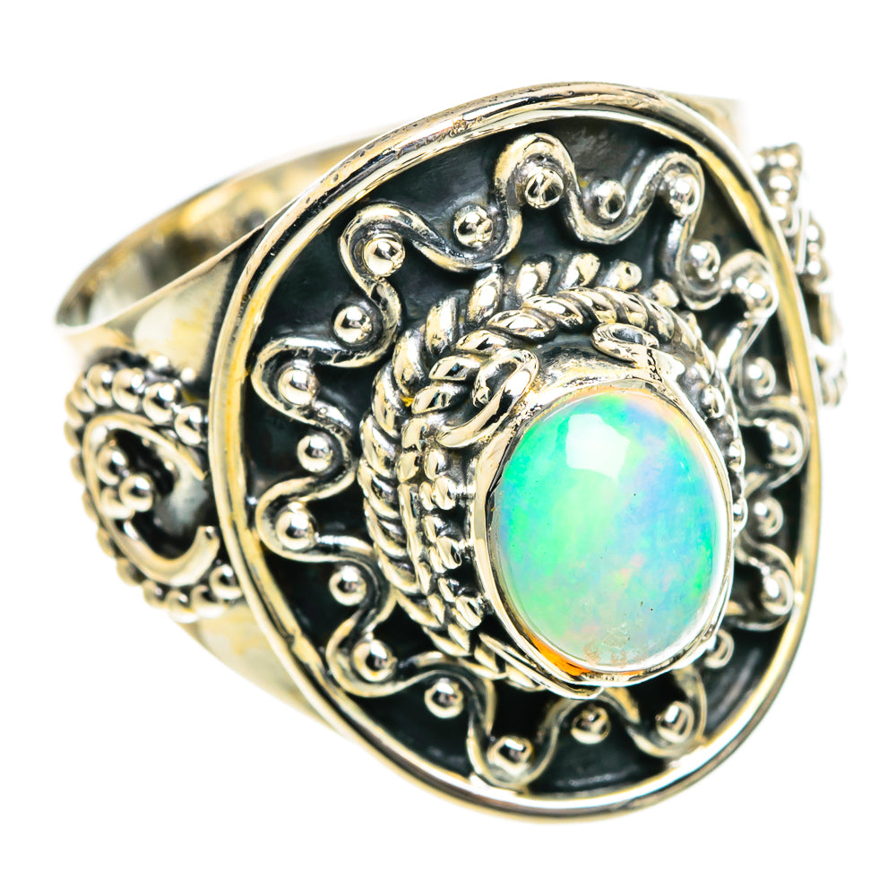 Ethiopian Opal Rings handcrafted by Anasilvercos - RING82698