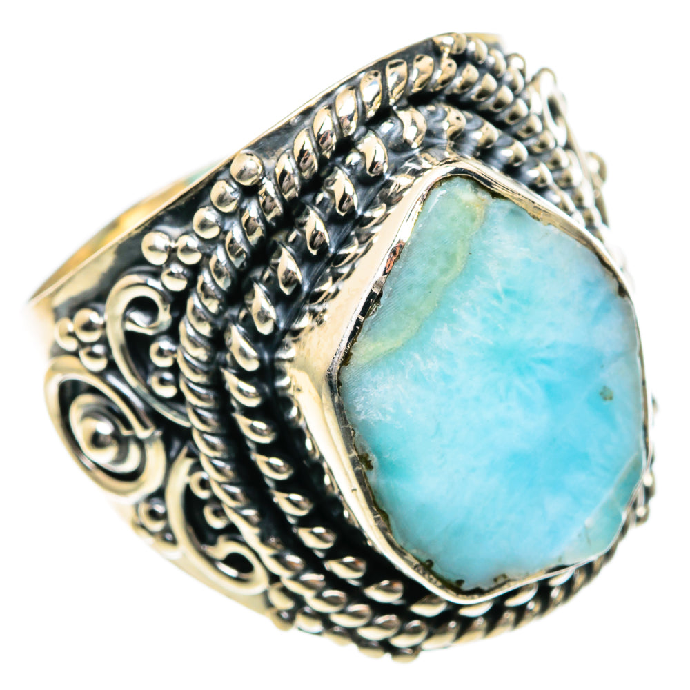 Larimar Rings handcrafted by Anasilvercos - RING82701