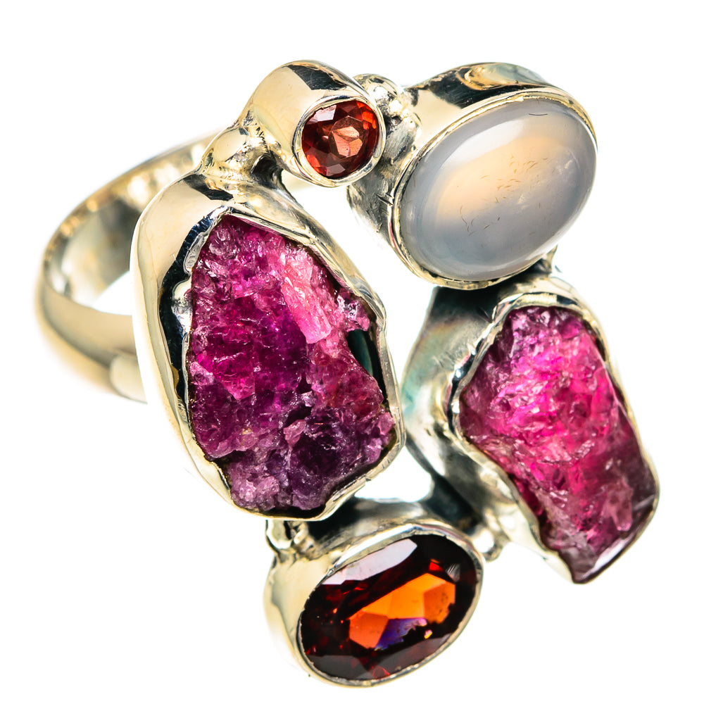 Pink Tourmaline Rings handcrafted by Anasilvercos - RING82717
