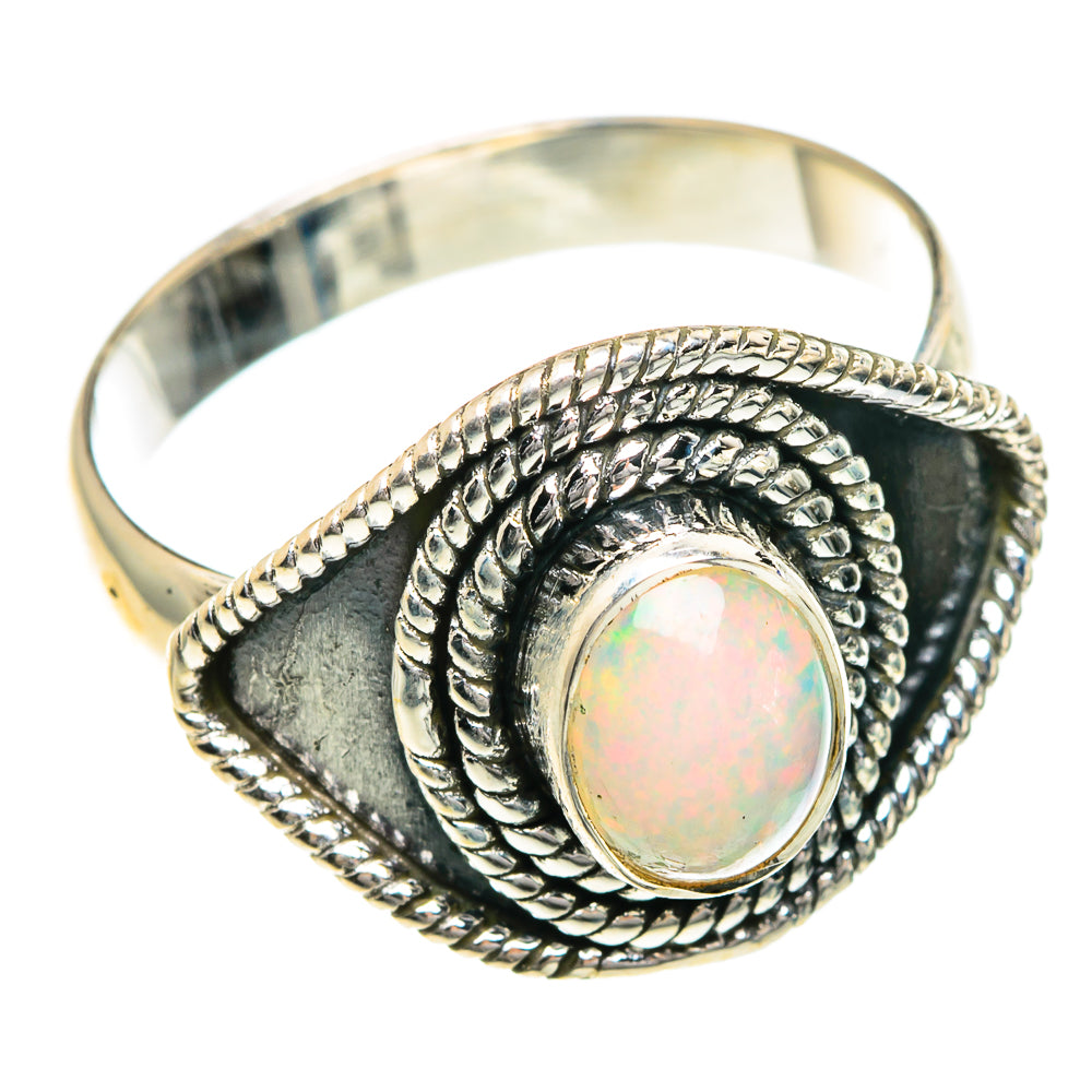 Ethiopian Opal Rings handcrafted by Anasilvercos - RING82726