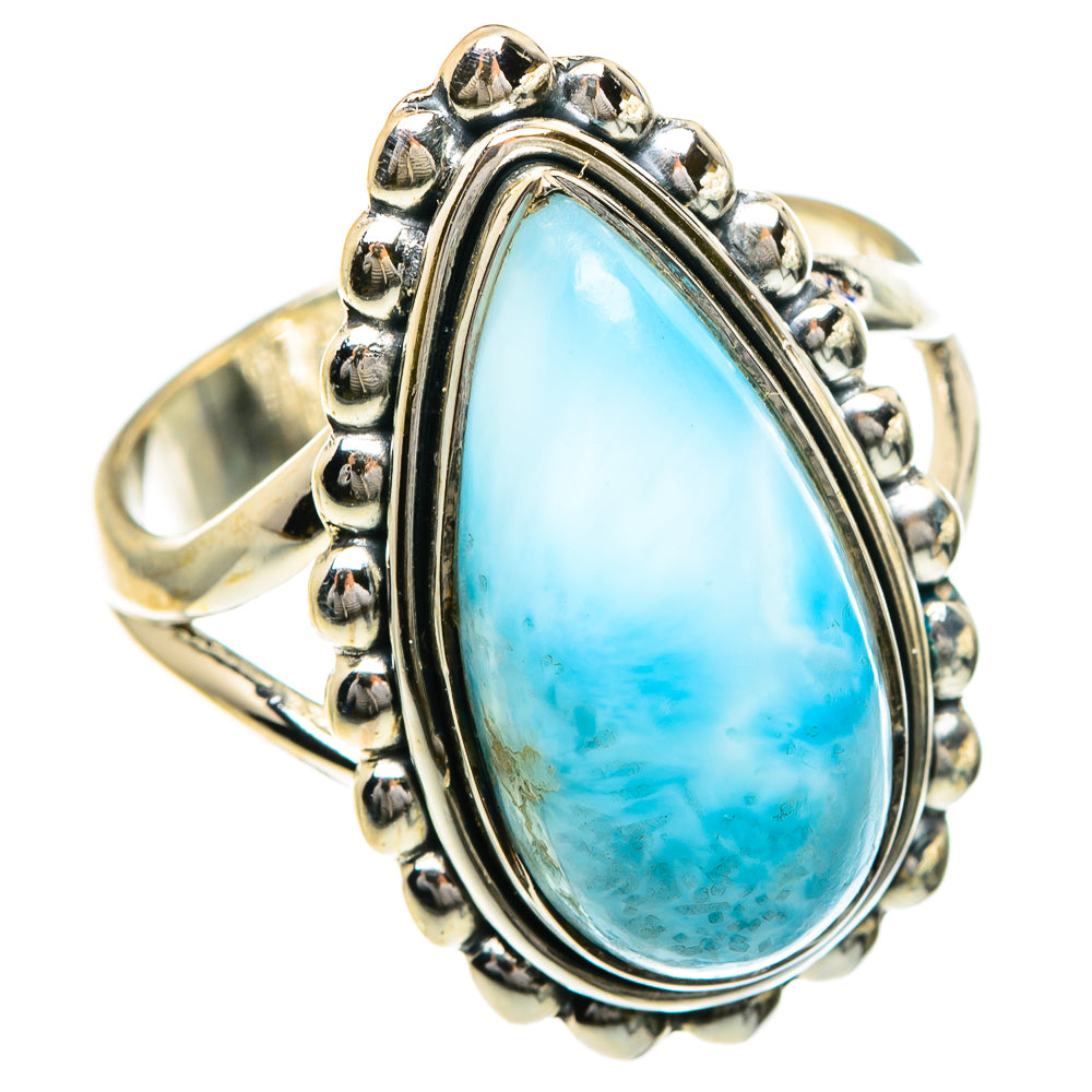 Larimar Rings handcrafted by Anasilvercos - RING82732
