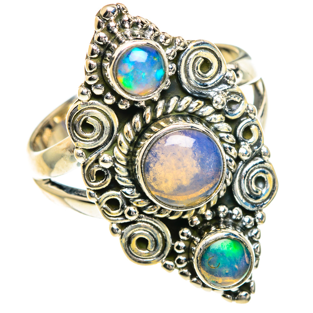 Ethiopian Opal Rings handcrafted by Anasilvercos - RING82756