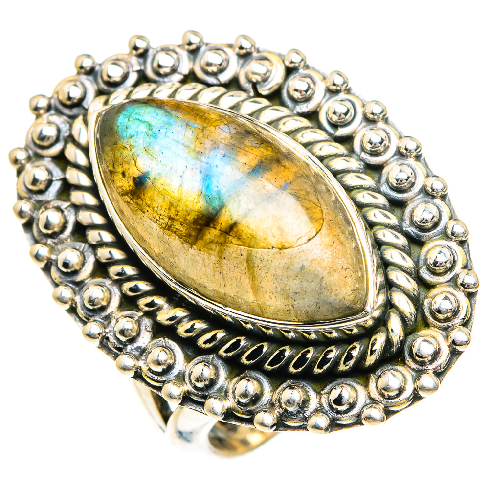 Labradorite Rings handcrafted by Anasilvercos - RING82759 - Photo 2